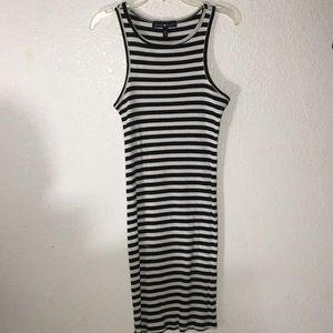 •Striped Bodycon Dress•